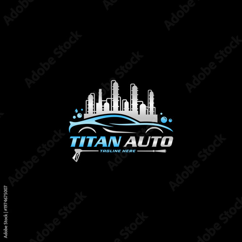 Titan Auto Car Logo Design.
