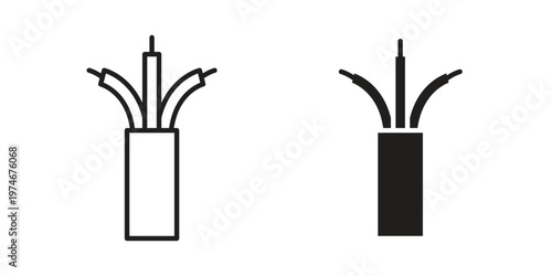 Wires icon design vector. Flat and line vector Icon Design