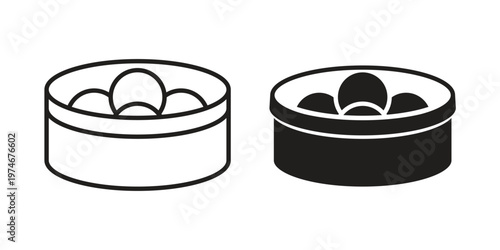 Xiao long bao icon design vector. Flat and line vector Icon Design