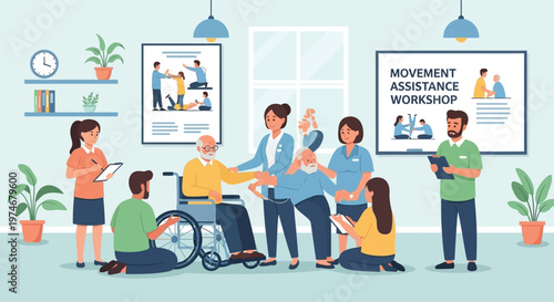 Movement Assistance Workshop for Elderly and Caregivers.