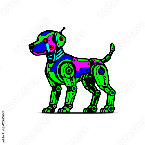 Robot Dog Vector Icon