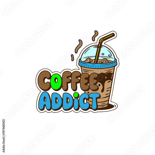 Coffee Addict- Logo T-Shirt Icon