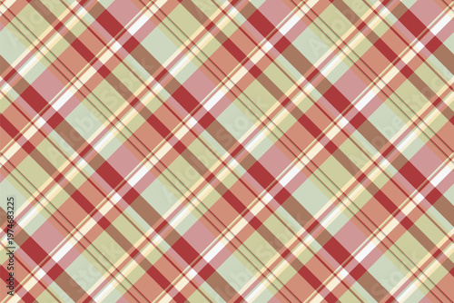 Pop pattern plaid textile, machinery vector background tartan. Marriage texture seamless check fabric in light and orange colors.
