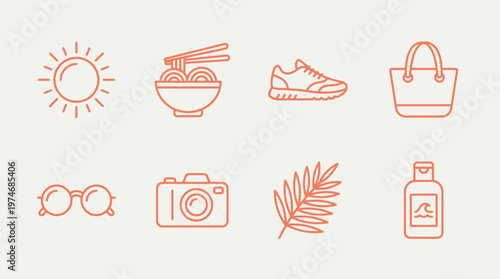 Minimalist summer lifestyle