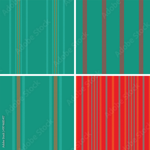 Curated striped pattern collection inspired by classic textiles. The set works for home decor projects including cushions, curtains, upholstery. Repeating vector files maintain visual flow.