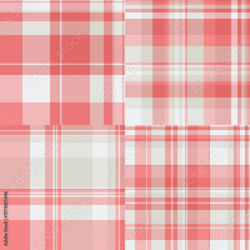 Plaid pattern collection for digital products. Works for invitations, downloadable planners, gift tags, and DIY projects. Vector adaptability ensures compatibility.