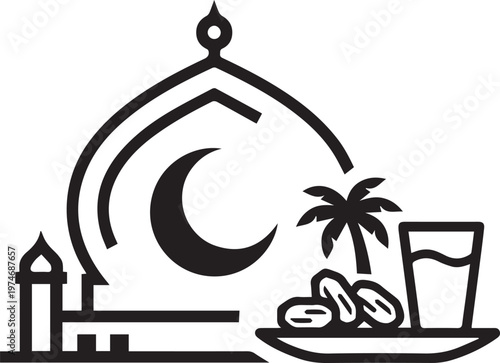vector illustration of a mosque