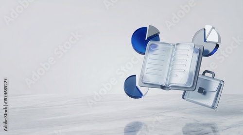 Business accountant working on financial report with laptop calculator and documents at office desk