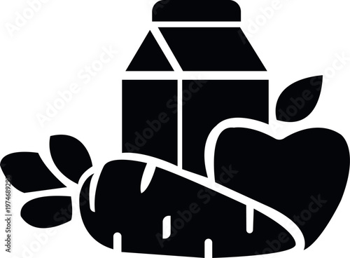 illustration of a bottle of milk