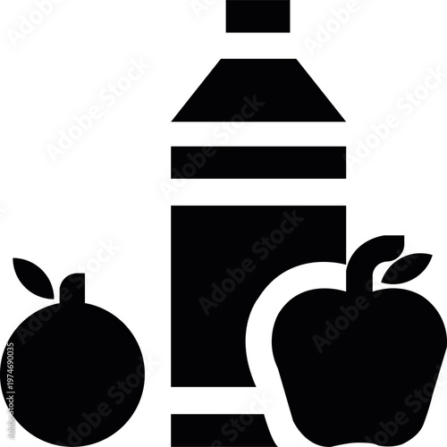 vector illustration of a fruit and vegetables