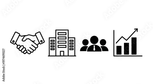 Business Partnership Deal Growth Success.