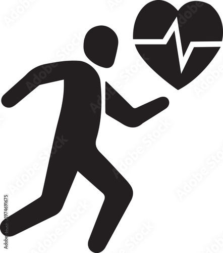 running man vector