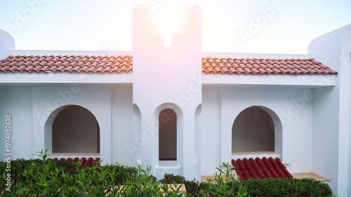White House with the arched openings.