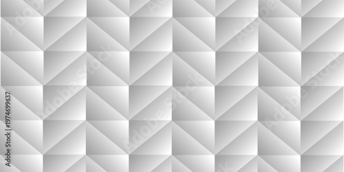 repetition of rectangular and triangular geometric planes forming zig-zag lines with gray gradations as inspiration in visual communication design or textile design