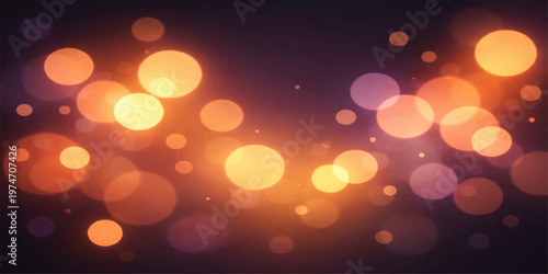 Abstract colorful bokeh lights holiday glow background