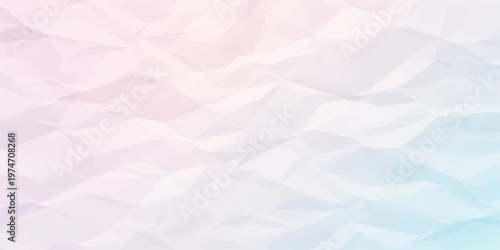 Abstract blue and pink crumpled paper textured background