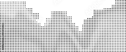 Abstract pixelated capacity illustration with a dark repeating dot pattern
