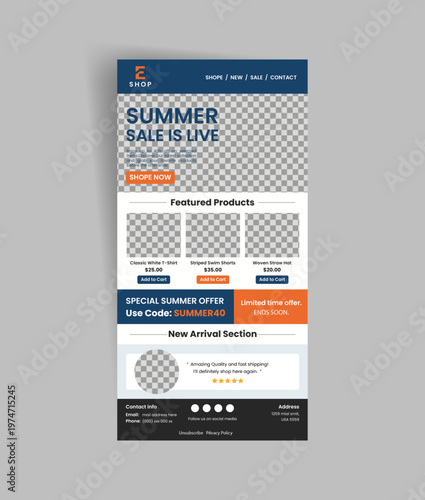 A email marketing newsletter template for Travel and Tourism agency business. or travel landing page for minimal e commerce UI web template exclusively built to marketing and promotion your business.
