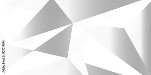 Abstract background with liens and triangles shape on white background. White and grey geometric overlapping rectangle pattern Geometric background soft shadows as patten ..White polygon textured .