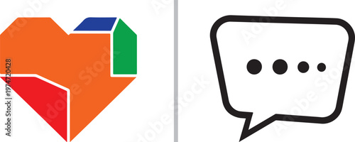 A colorful vector illustration of a young man with blue hair shouting into a red megaphone next to a young man sitting on a bench playing an acoustic guitar.