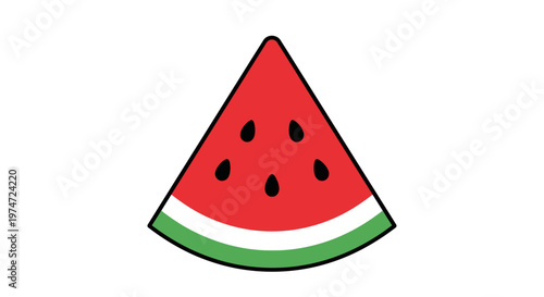 A slice of watermelon fruit.
