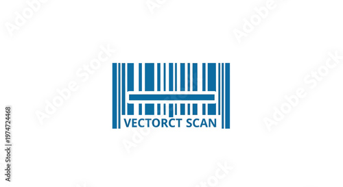 Barcode Vector CT Scan Symbol.