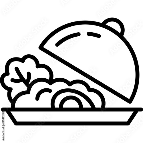 Fresh Meals line icon