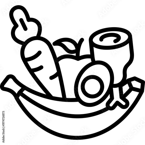 Nutritious Food line icon