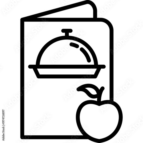Healthy Menu line icon