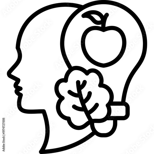 Smart Eating line icon