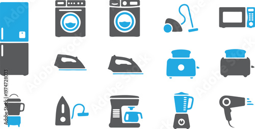 hand drawn home electronic device icons set vector illustration design