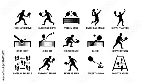 Table tennis techniques: forehand, backhand, serve, smash, defense practice