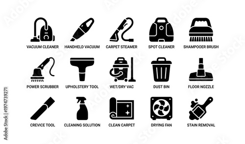 Essential vacuum tools: comprehensive set for cleaning and maintenance