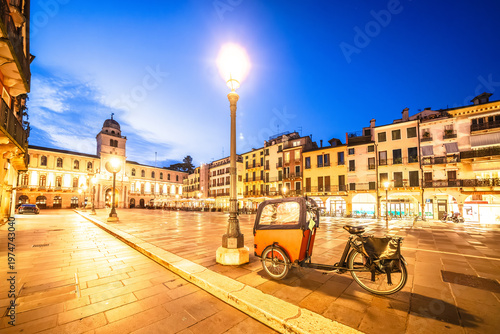 Wallpaper Mural Padova, Italy. Piazza dei Signori square and torre dell Orologio Historical landmark of Padova evening view. Torontodigital.ca