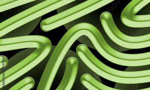 abstract background with green line