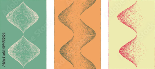 Abstract grain noise wave texture background with soft curved lines useful for posters, overlays. Minimal organic flow lines with subtle grainy texture. Fluid noised curves effect. Vector
