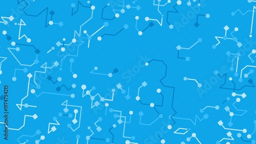 Vibrant Digital Blue Network Pattern