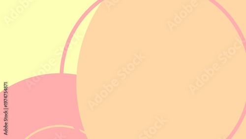 Abstract Peach and Pink Circles Pattern