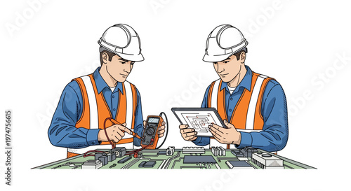 Electrician's hand holding multimeter testing electrical wiring panel
