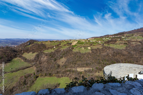 Wallpaper Mural Dramatic mountain landscape of Bosnia and Herzegovina during the seasonal transition Torontodigital.ca