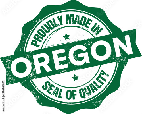 Proudly Made In Oregon Rubber Stamp