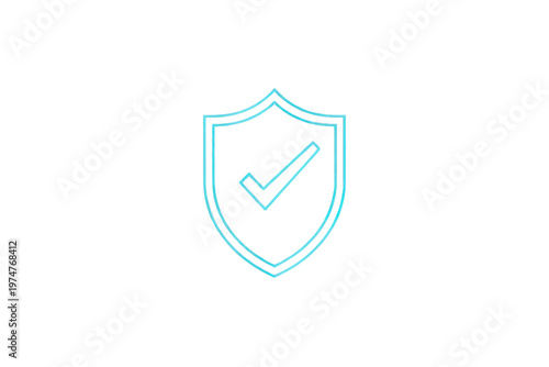 Free Download Shield with checkmark icon symbolizing protection, security, data safety, success, and trust in digital technology - GFXLoad