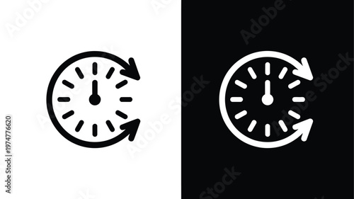 Uptime icon downtime indicator flat design illustration system status online offline concept