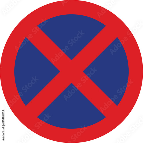 No Stopping, Parking, and Standing Prohibited Road Sign Icon Vector Illustration Free Download No Stopping, Parking, and Standing Prohibited Road Sign Icon Vector Illustration - GFXLoad