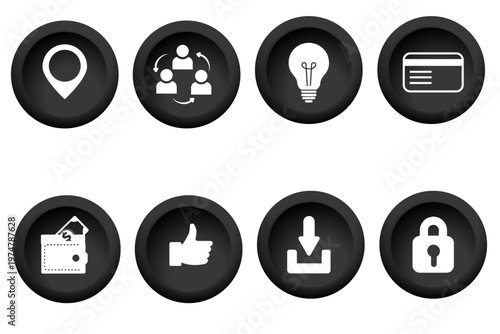 Advertisement icons icons Simple vector icon. Illustration symbol design template for web mobile UI element.