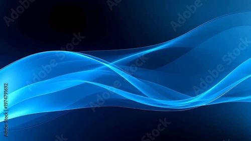 Digital technology blue wave curve abstract 
background