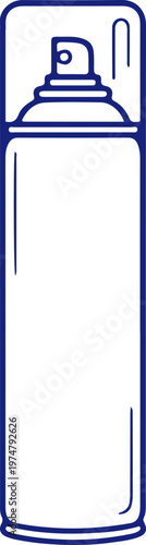 Blue Spray Can Vector Icon for Product or Service Illustration