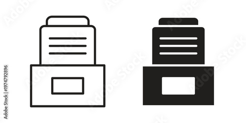 Archives icon for graphic and web design. EPS10
