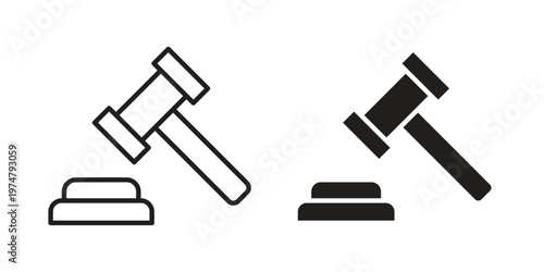 Auction icon for graphic and web design. EPS10