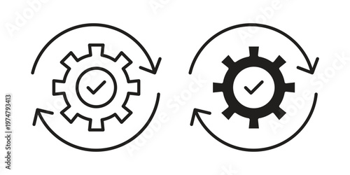 Automation icon for graphic and web design. EPS10
